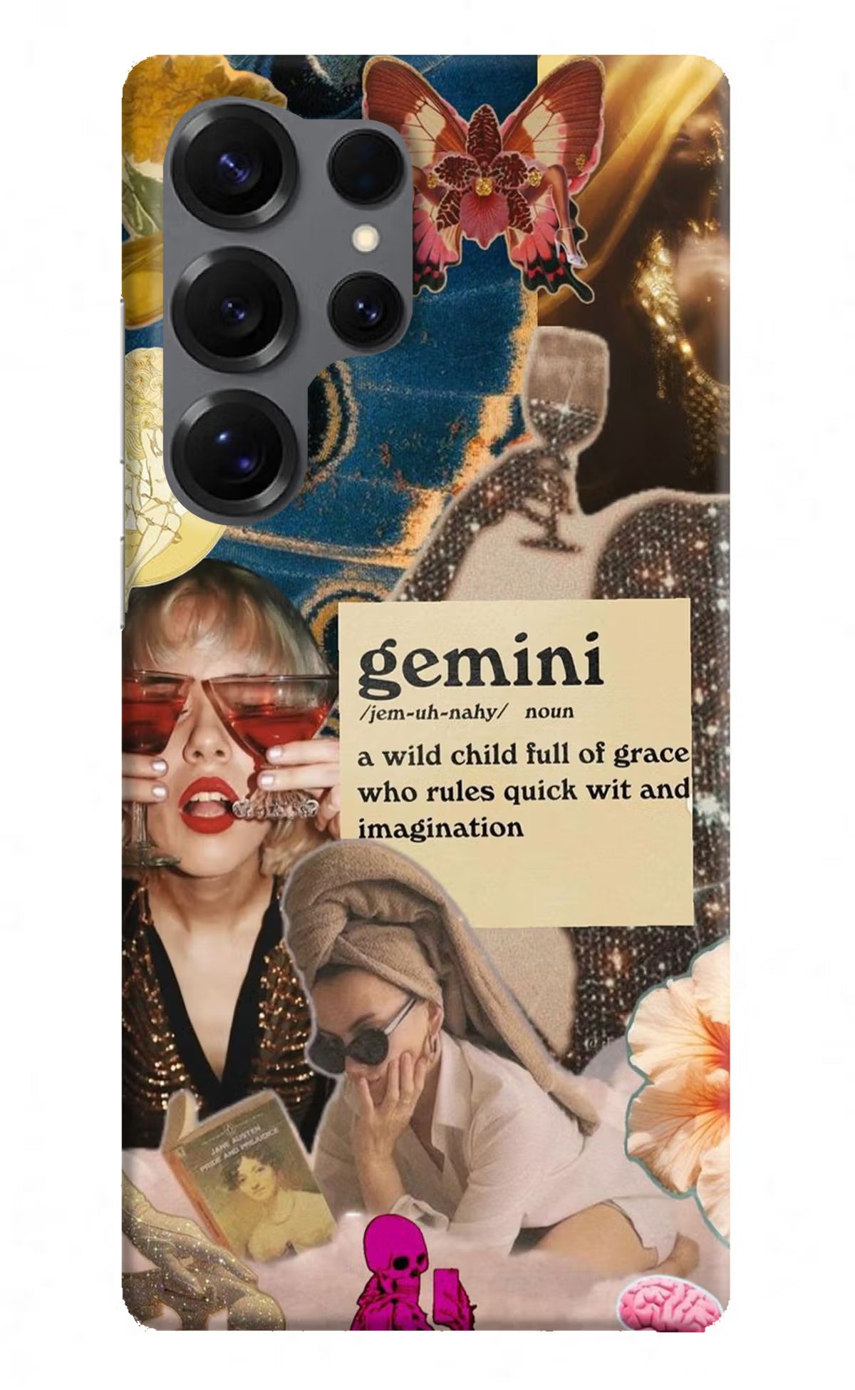 Gemini Zodiac Samsung S25 Ultra Hard Case Back Cover by Casekaro