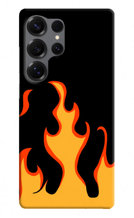 Fired Up – Black Samsung S25 Ultra Hard Case Back Cover by Casekaro