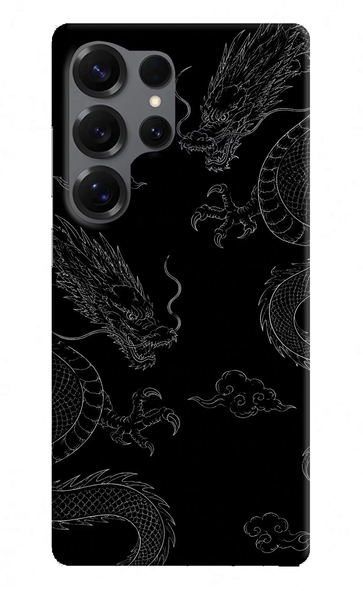 Twin Dragons Samsung S25 Ultra Hard Case Back Cover by Casekaro