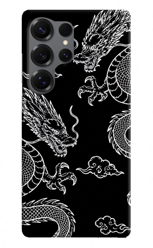 Twin Dragons Samsung S25 Ultra Hard Case Back Cover by Casekaro