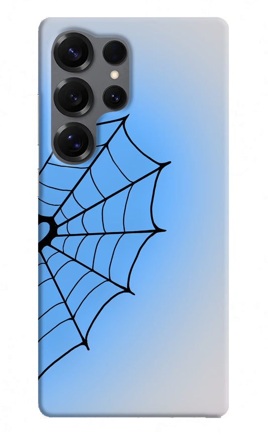Blue Web Samsung S25 Ultra Hard Case Back Cover by Casekaro