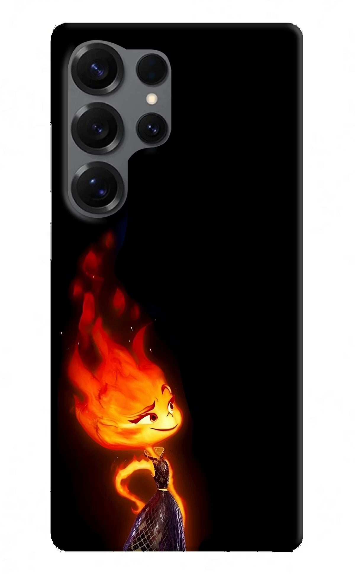 Ember Flame Samsung S25 Ultra Back Cover