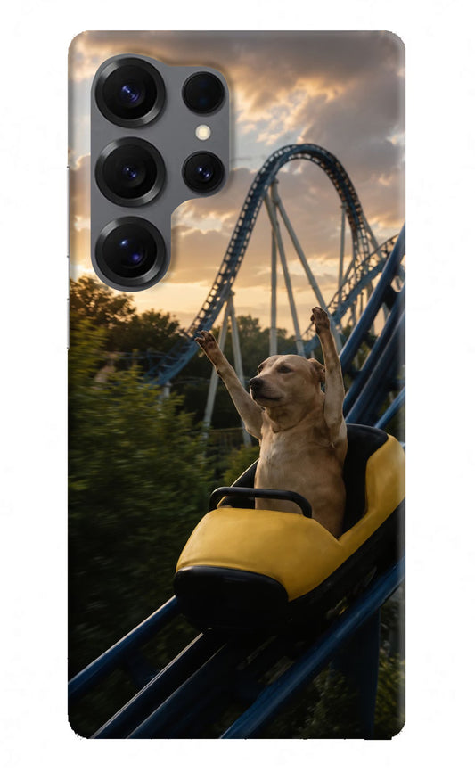 Rollercoaster Dog Samsung S25 Ultra Hard Case Back Cover by Casekaro