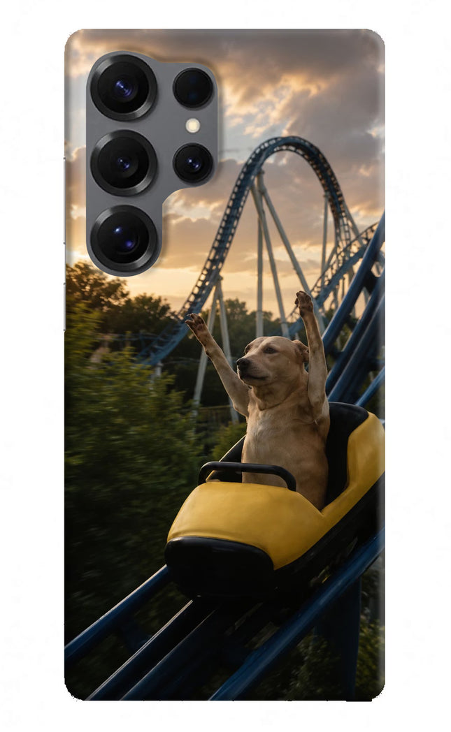 Rollercoaster Dog Samsung S25 Ultra Hard Case Back Cover by Casekaro