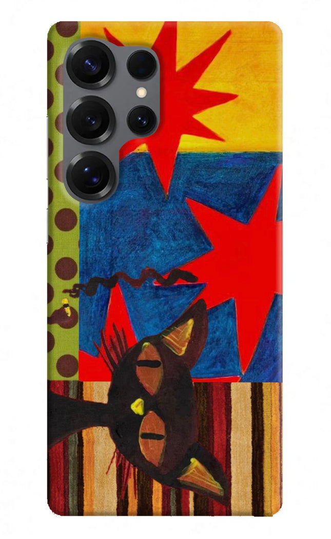 Pop Cat Samsung S25 Ultra Hard Case Back Cover by Casekaro