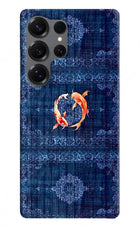 Koi Blue Samsung S25 Ultra Hard Case Back Cover by Casekaro