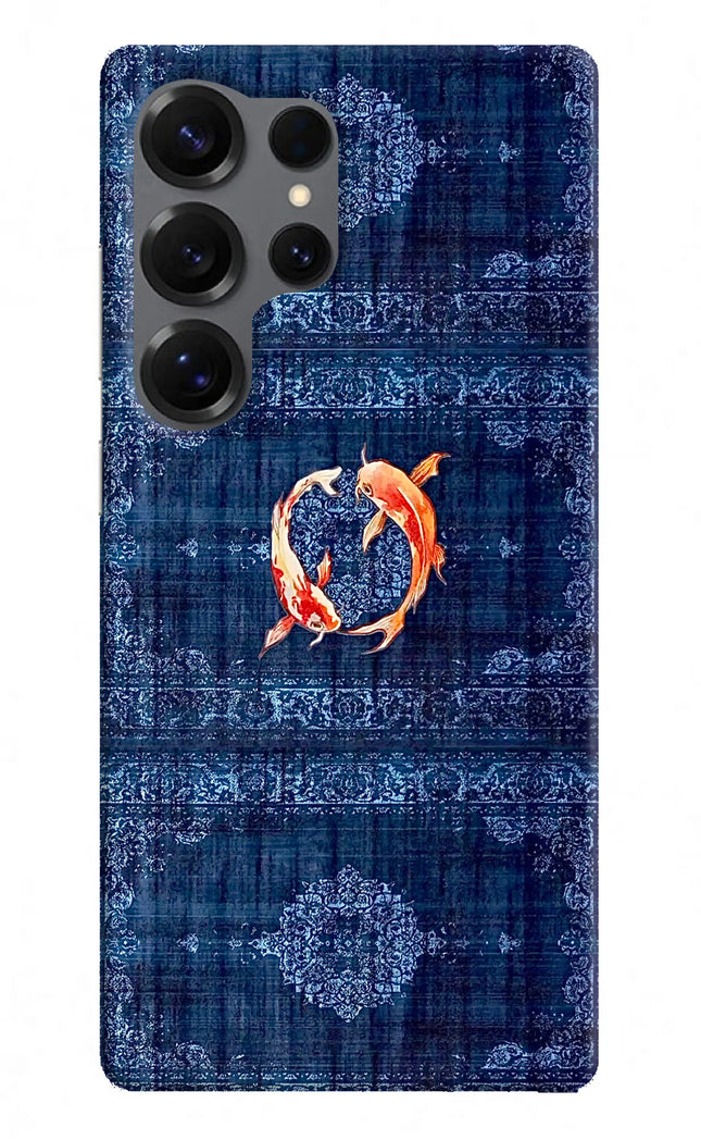 Koi Blue Samsung S25 Ultra Hard Case Back Cover by Casekaro