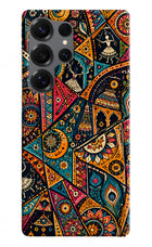 Folk Print Samsung S25 Ultra Hard Case Back Cover by Casekaro