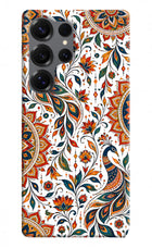 White Mayura Samsung S25 Ultra Hard Case Back Cover by Casekaro