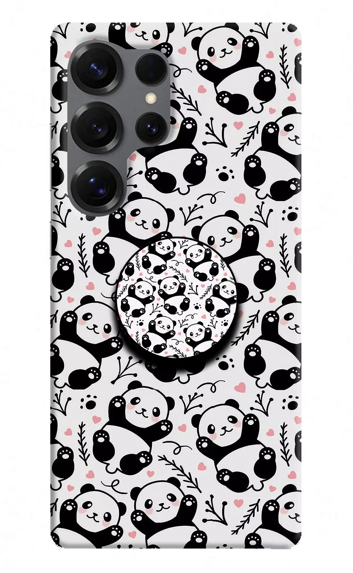 Cute Panda Samsung S25 Ultra Pop Case by Casekaro