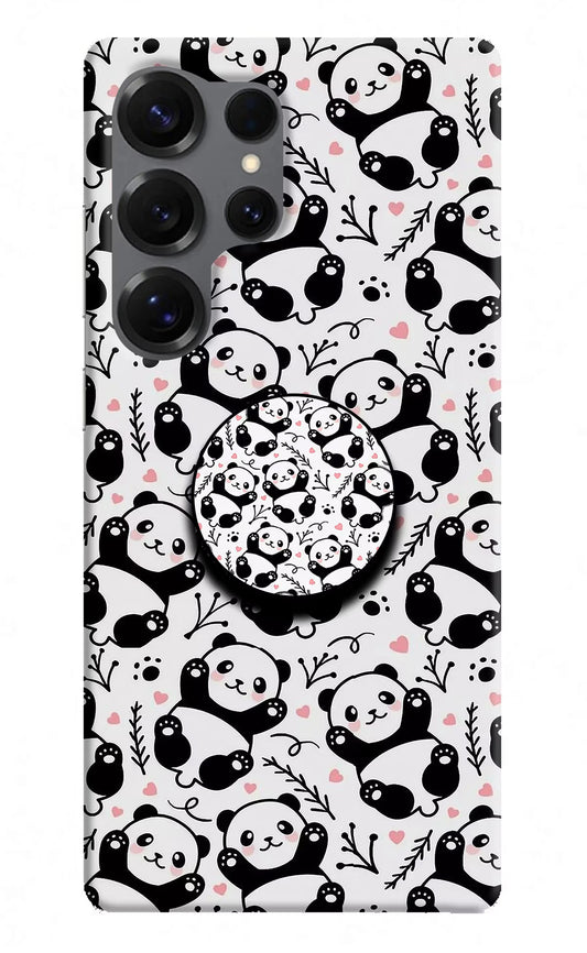 Cute Panda Samsung S25 Ultra Pop Case by Casekaro