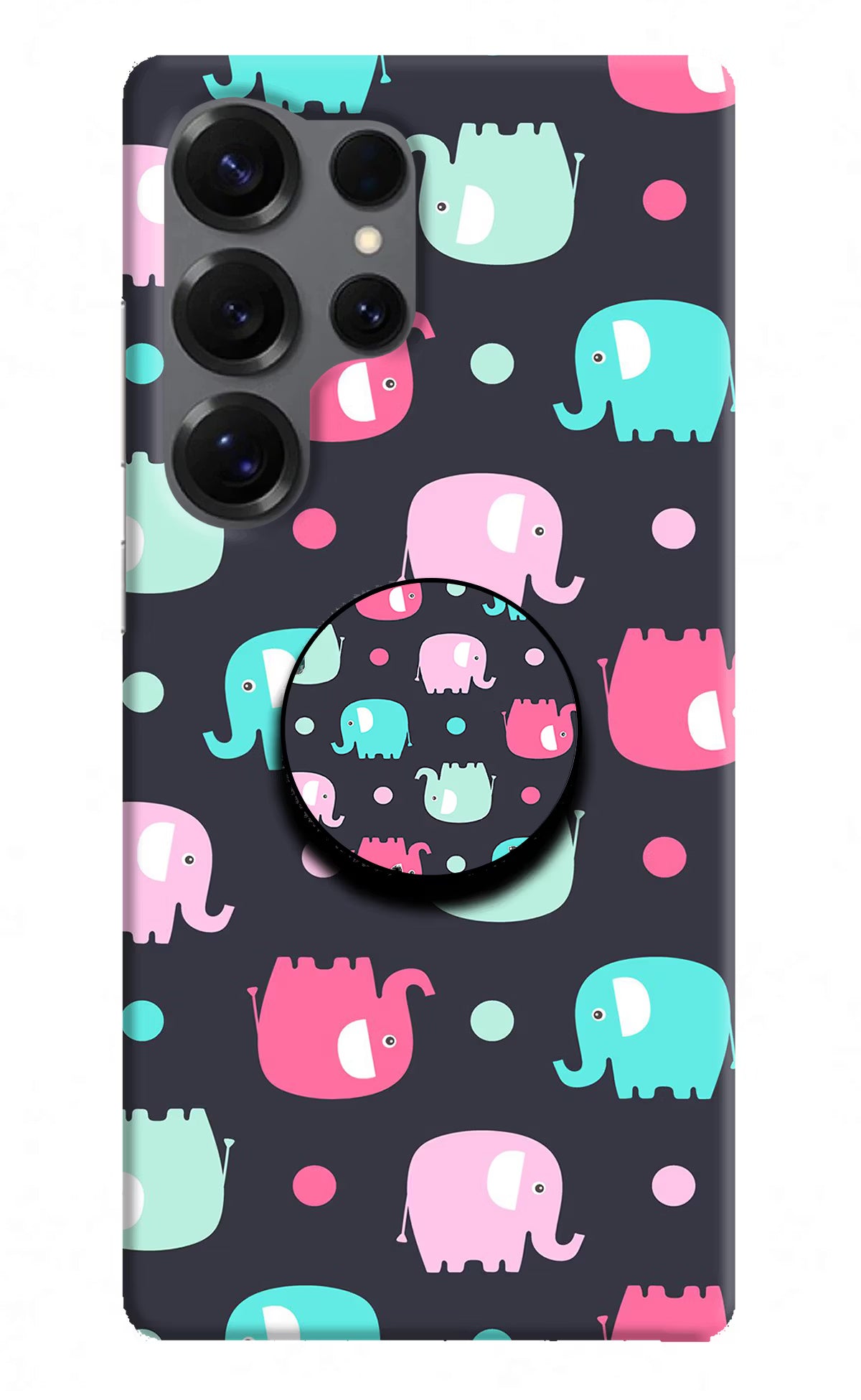 Baby Elephants Samsung S25 Ultra Pop Case by Casekaro
