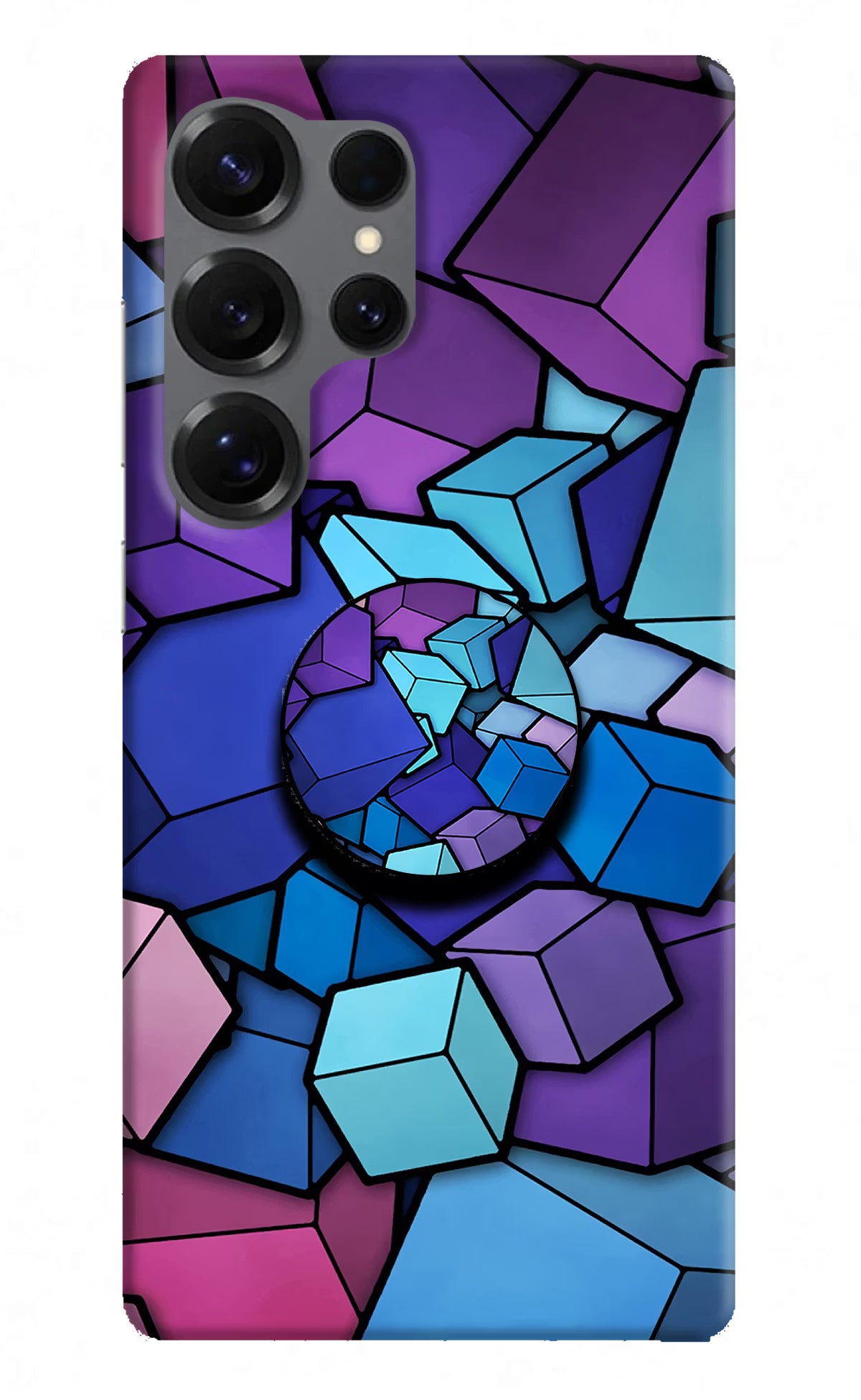 Cubic Abstract Samsung S25 Ultra Pop Case by Casekaro
