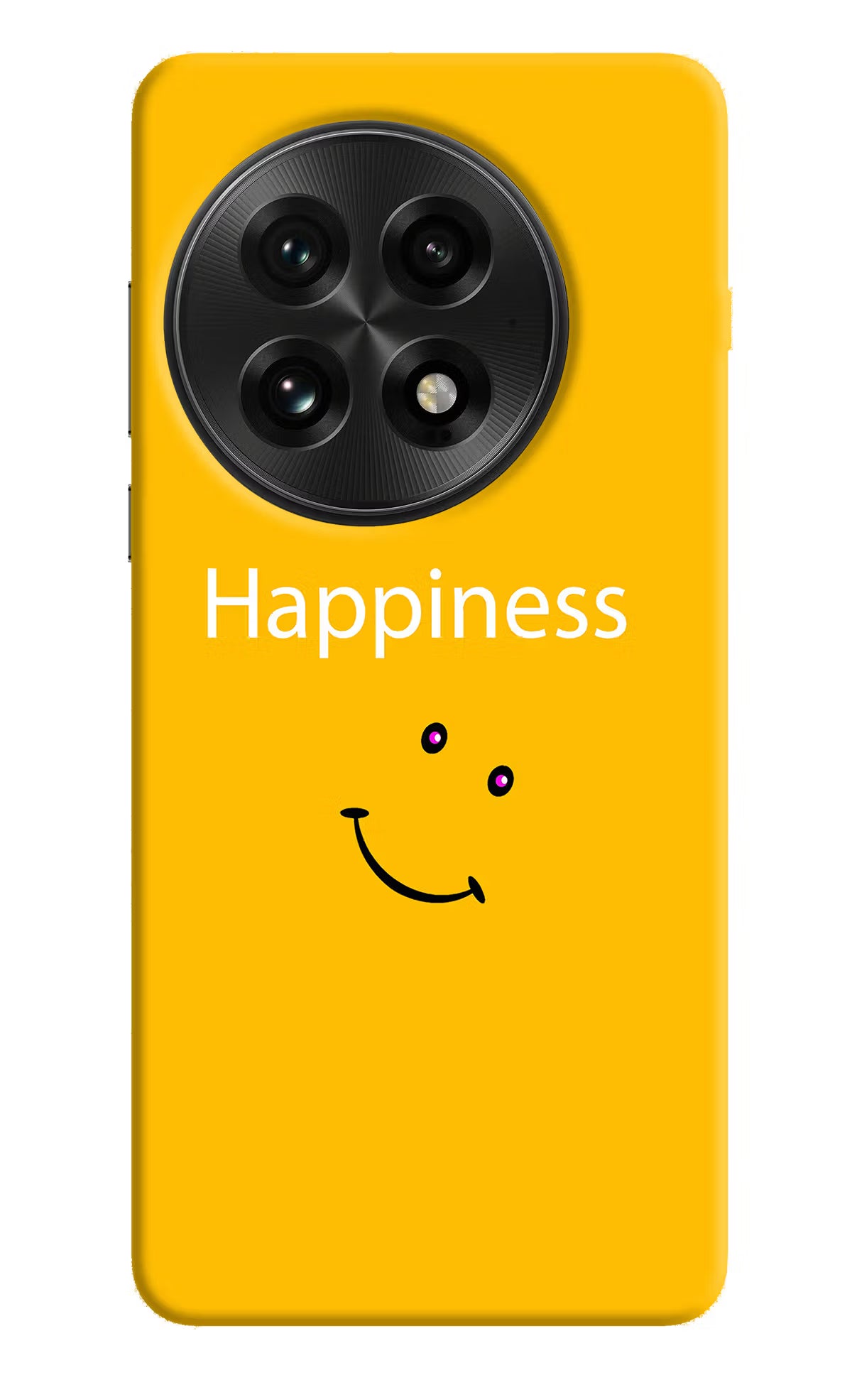 Happiness With Smiley OnePlus 13 Hard Case Back Cover by Casekaro