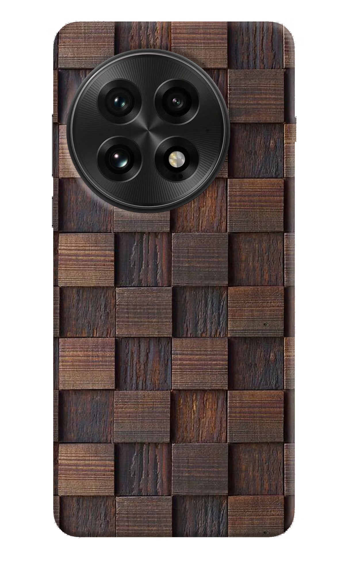Wooden Cube Design OnePlus 13 Hard Case Back Cover by Casekaro