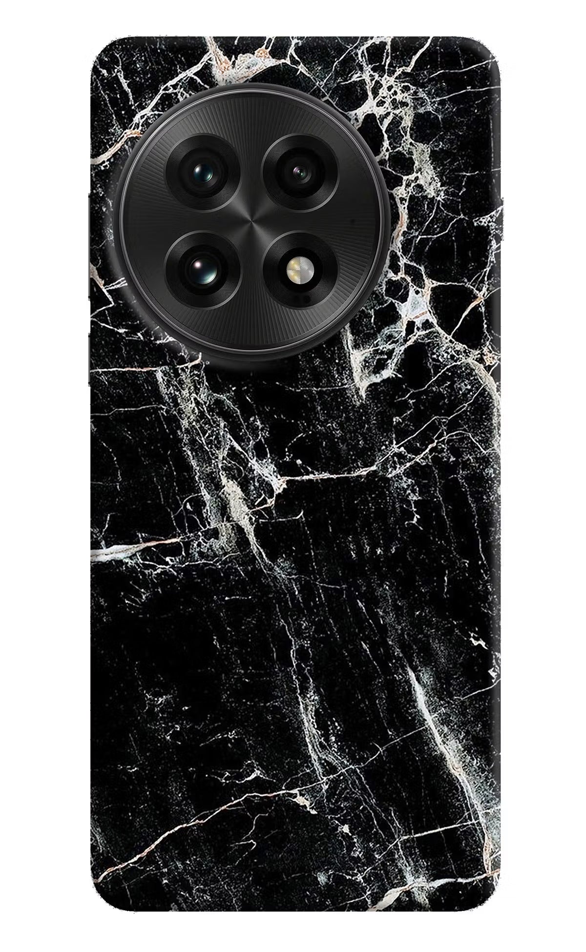 Black Marble Texture OnePlus 13 Hard Case Back Cover by Casekaro