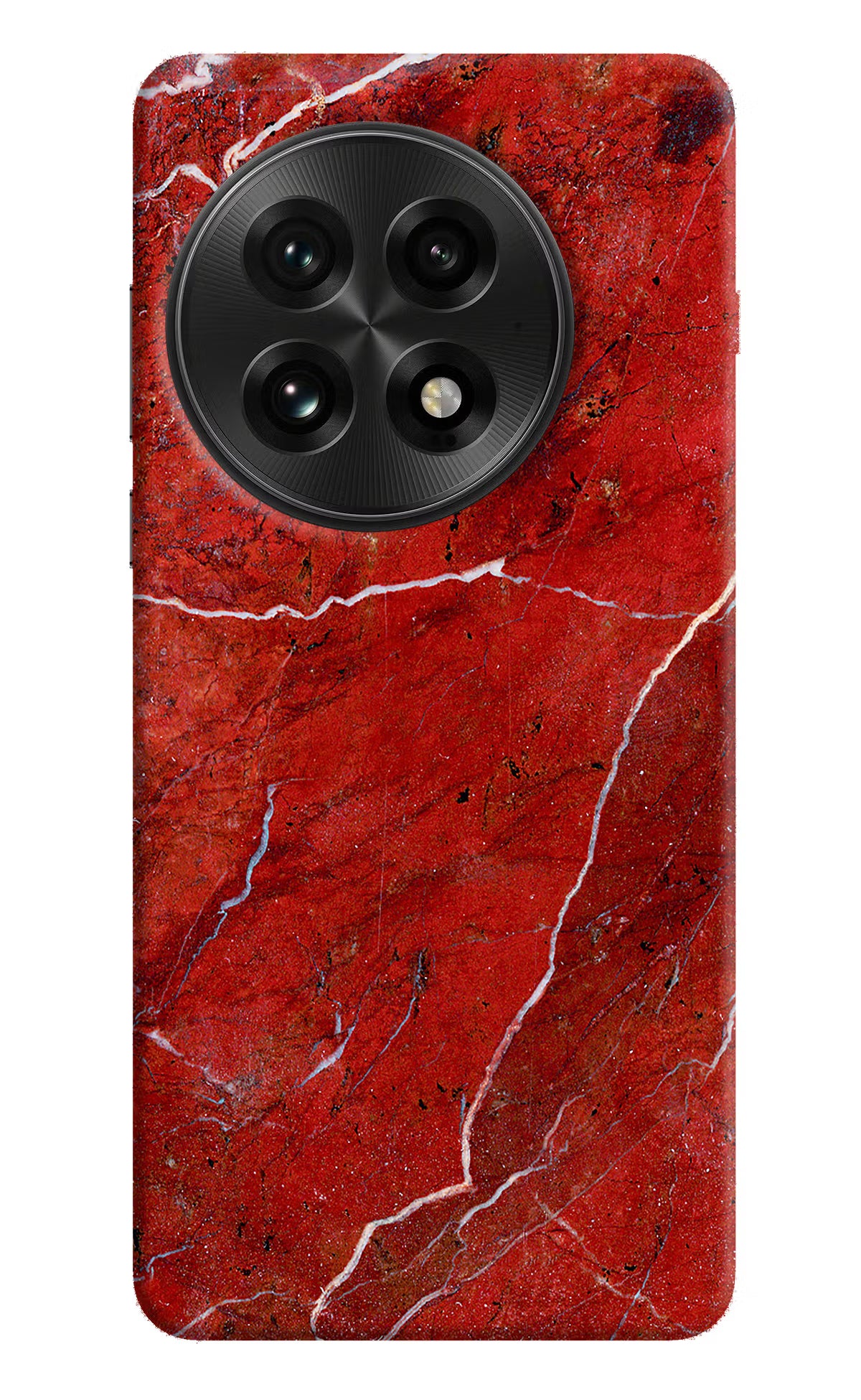 Red Marble Design OnePlus 13 Hard Case Back Cover by Casekaro