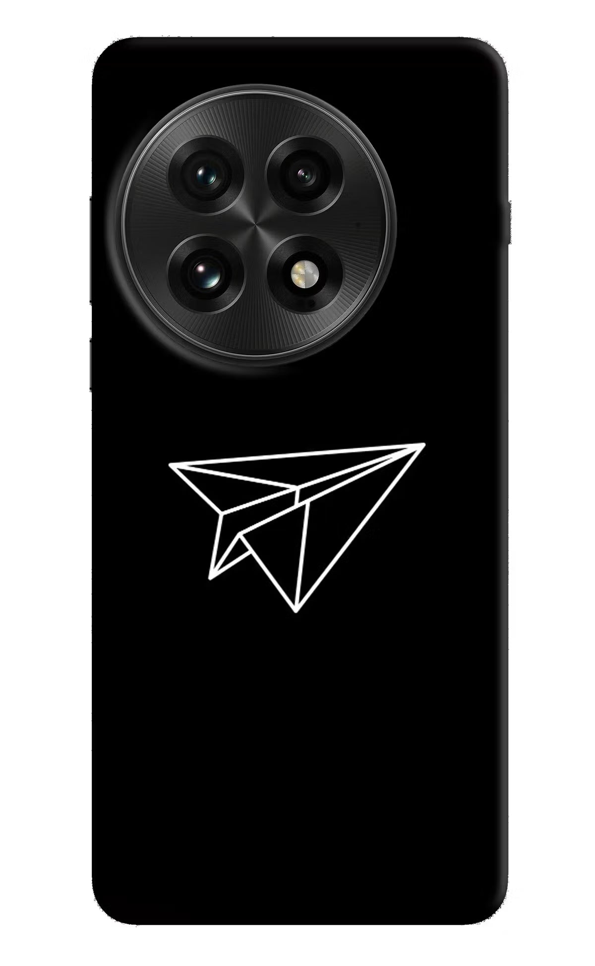 Paper Plane White OnePlus 13 Hard Case Back Cover by Casekaro