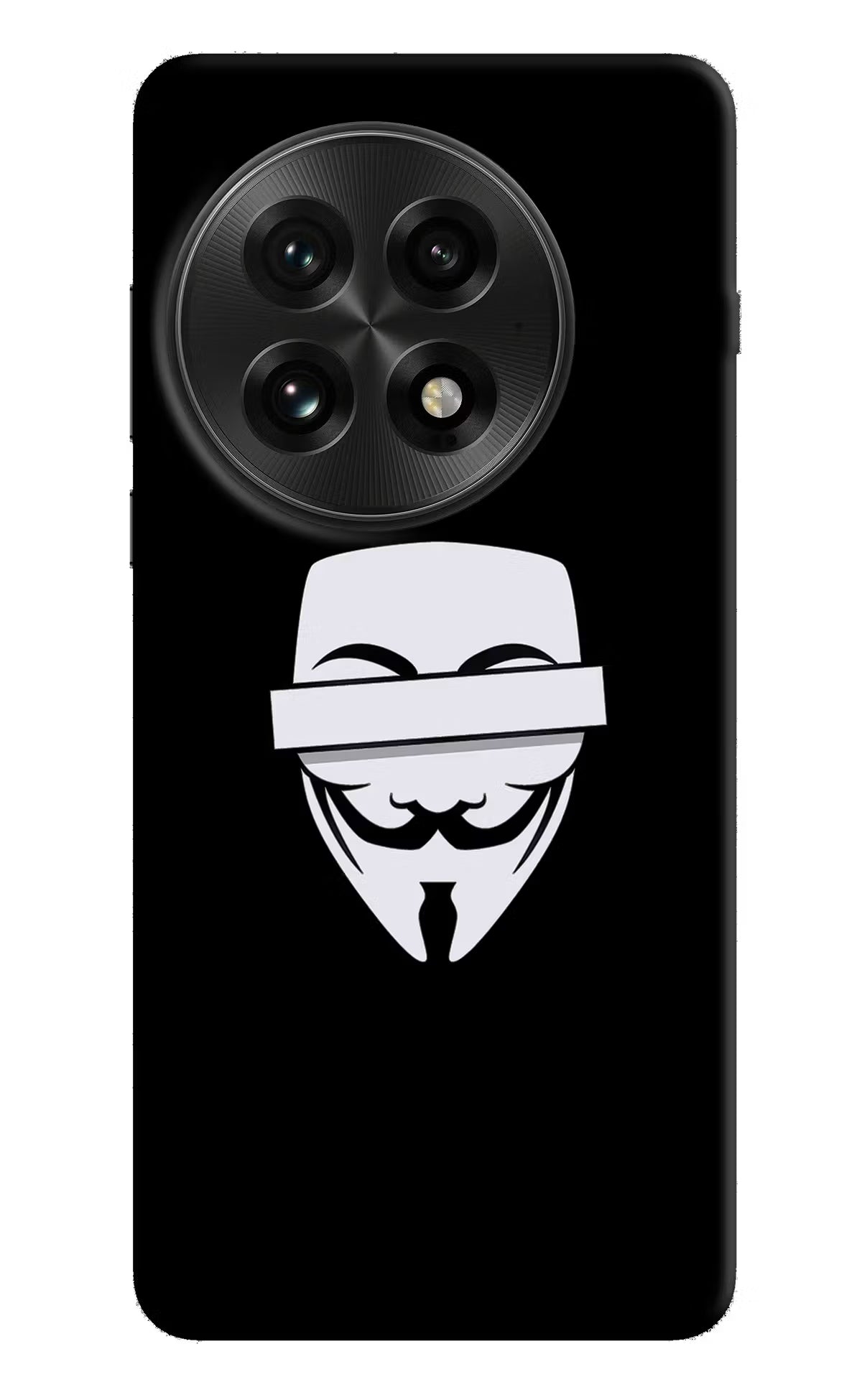 Anonymous Face OnePlus 13 Hard Case Back Cover by Casekaro