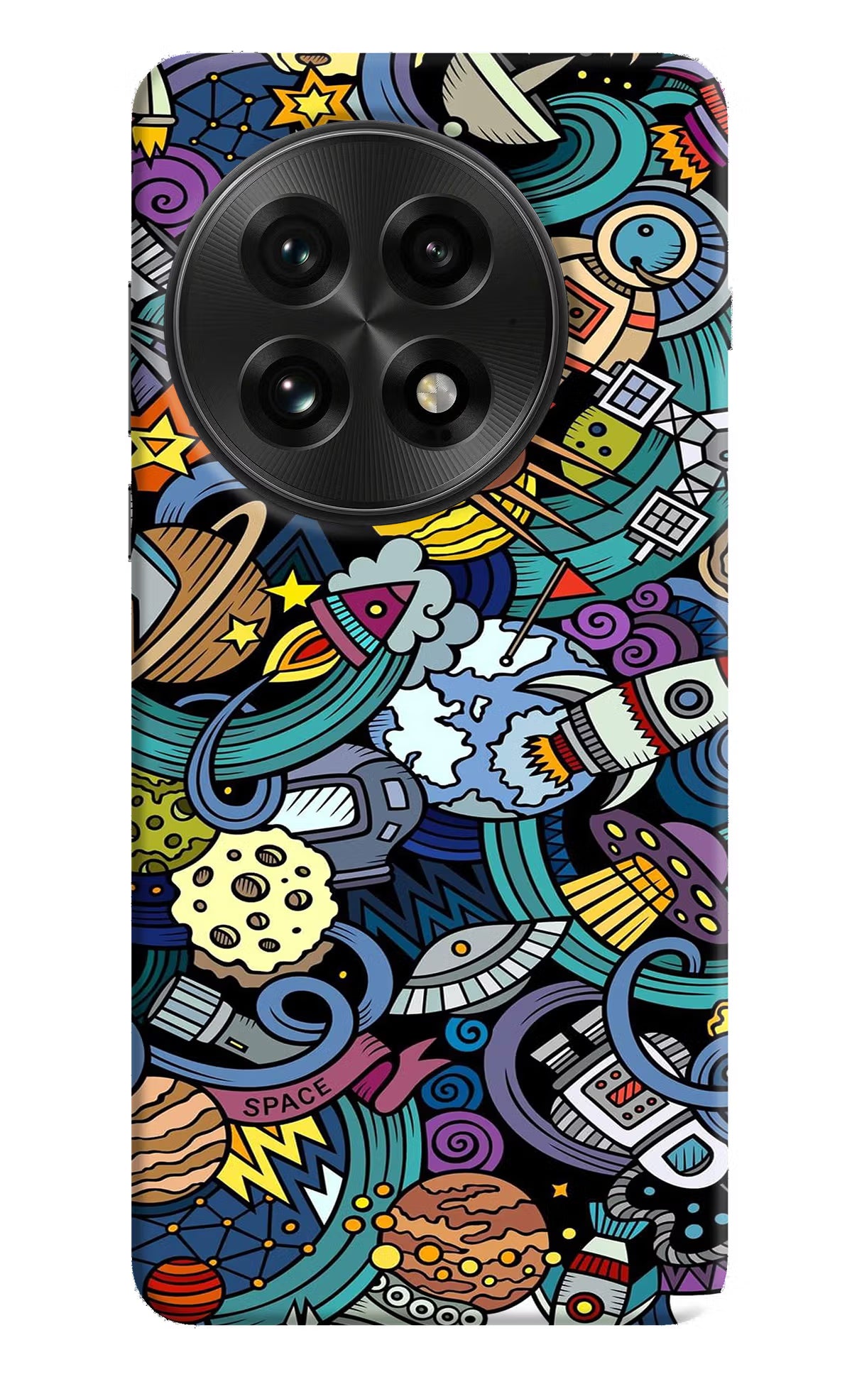 Space Abstract OnePlus 13 Hard Case Back Cover by Casekaro