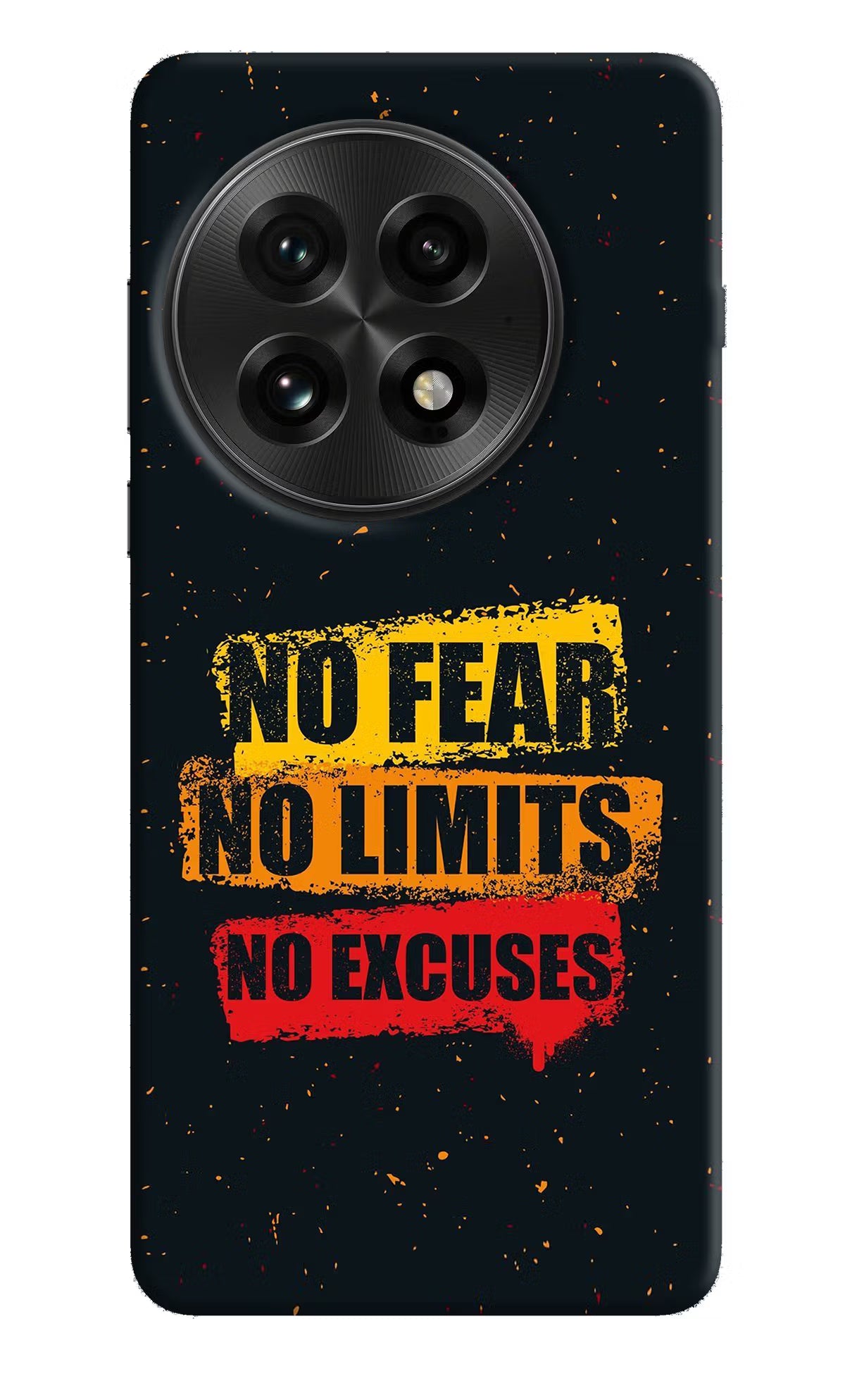 No Fear No Limits No Excuse OnePlus 13 Hard Case Back Cover by Casekaro