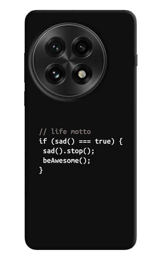 Life Motto Code OnePlus 13 Hard Case Back Cover by Casekaro