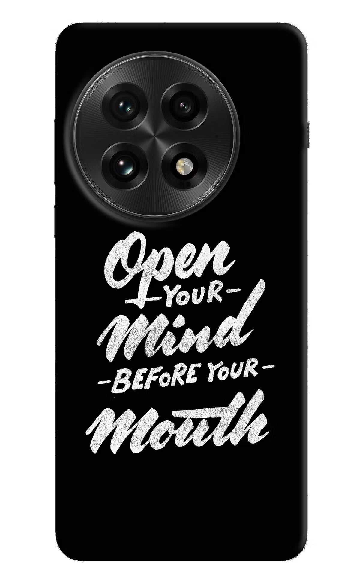 Open Your Mind Before Your Mouth OnePlus 13 Hard Case Back Cover by Casekaro