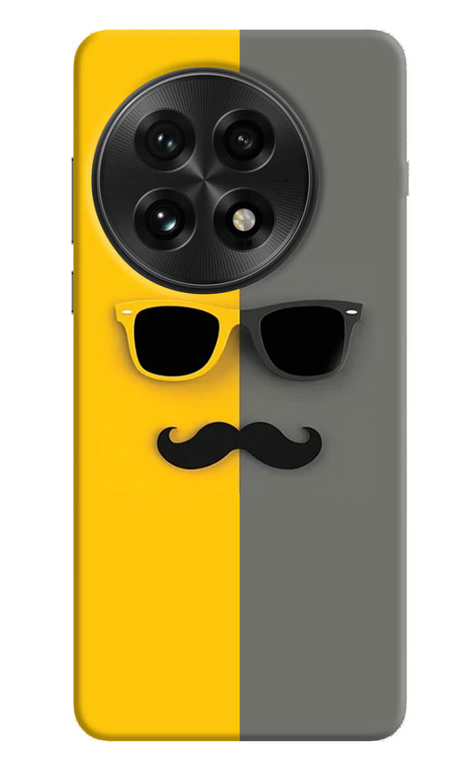 Sunglasses with Mustache OnePlus 13 Hard Case Back Cover by Casekaro