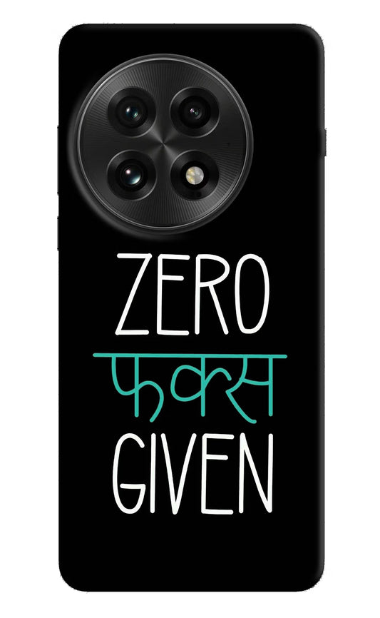 Zero Fucks Given OnePlus 13 Hard Case Back Cover by Casekaro
