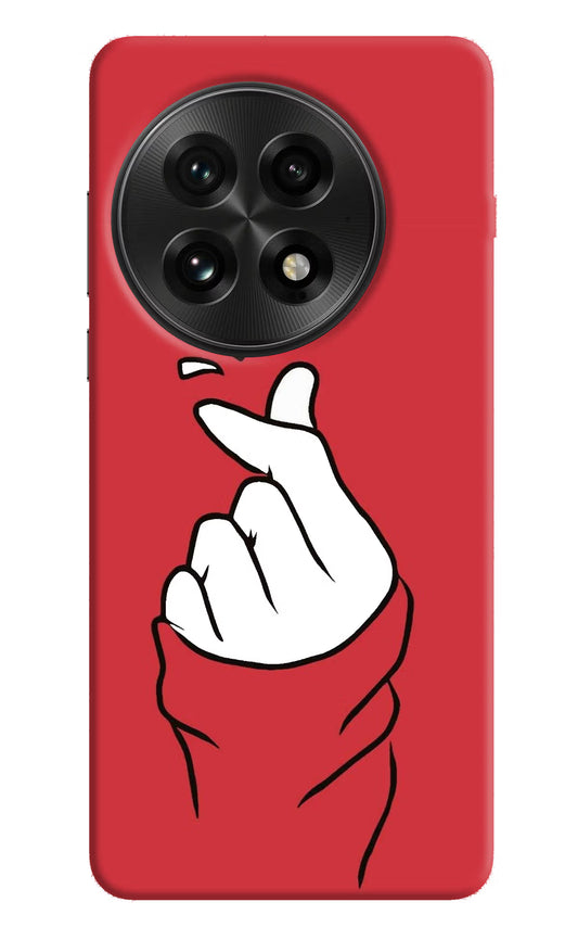 Korean Love Sign OnePlus 13 Hard Case Back Cover by Casekaro