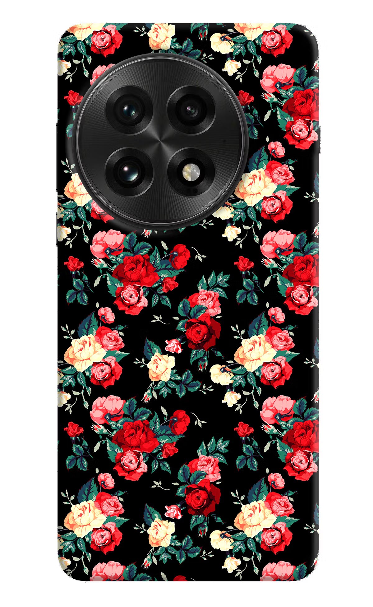Rose Pattern OnePlus 13 Hard Case Back Cover by Casekaro