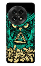 Green Owl OnePlus 13 Hard Case Back Cover by Casekaro