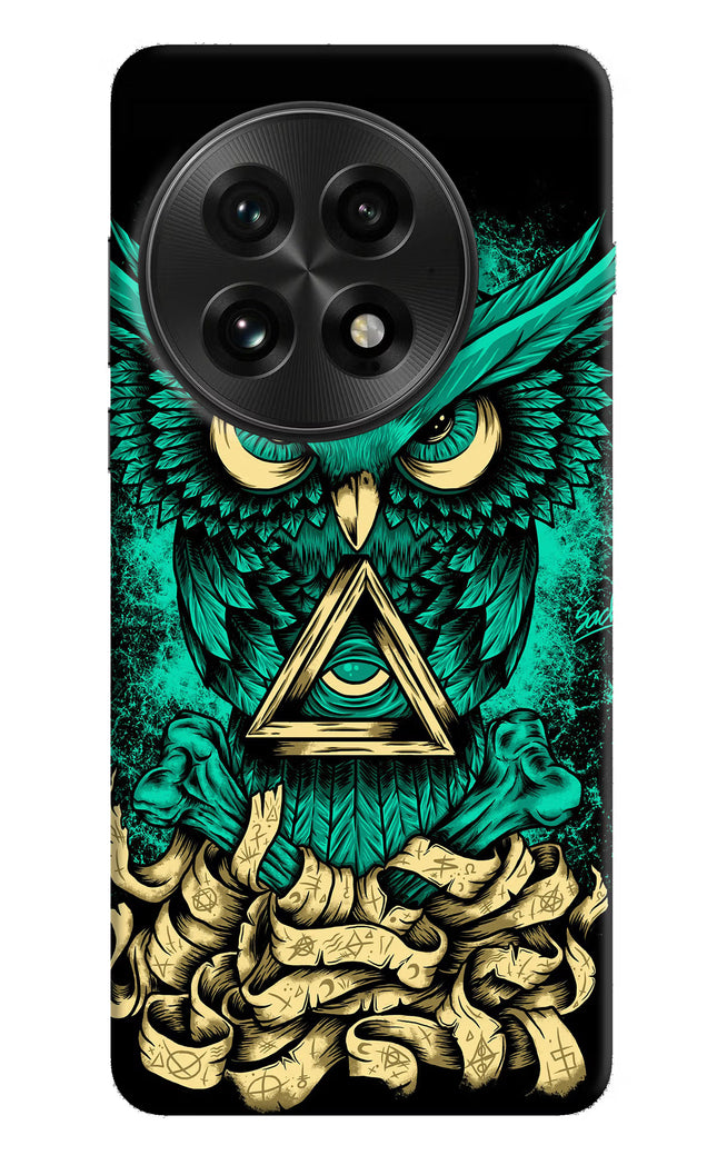 Green Owl OnePlus 13 Hard Case Back Cover by Casekaro