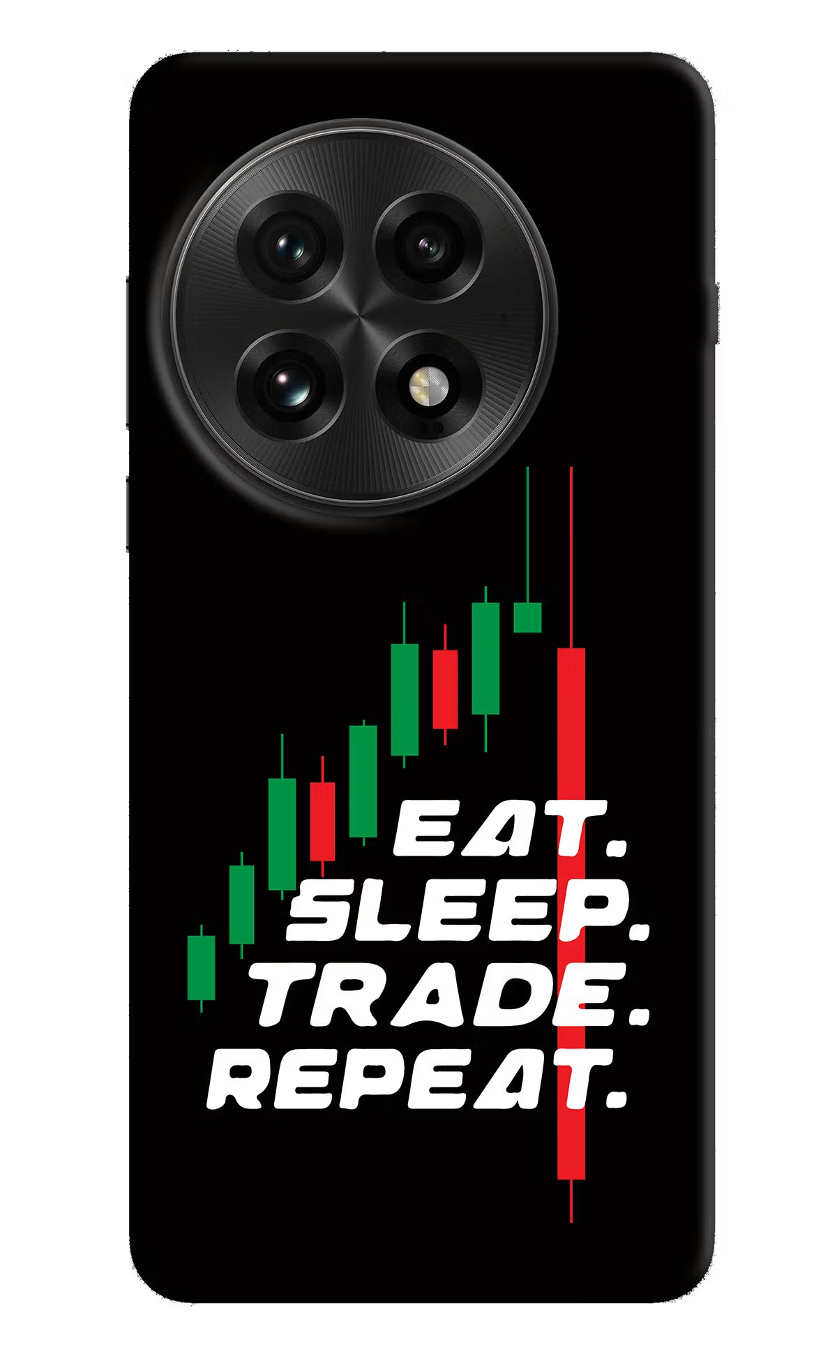 Eat Sleep Trade Repeat OnePlus 13 Hard Case Back Cover by Casekaro
