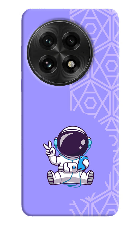 Cute Astronaut Chilling OnePlus 13 Hard Case Back Cover by Casekaro