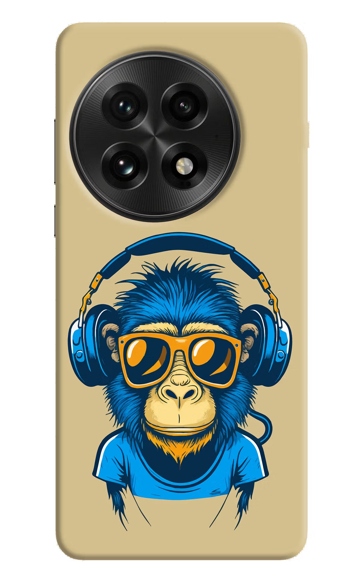 Monkey Headphone OnePlus 13 Hard Case Back Cover by Casekaro