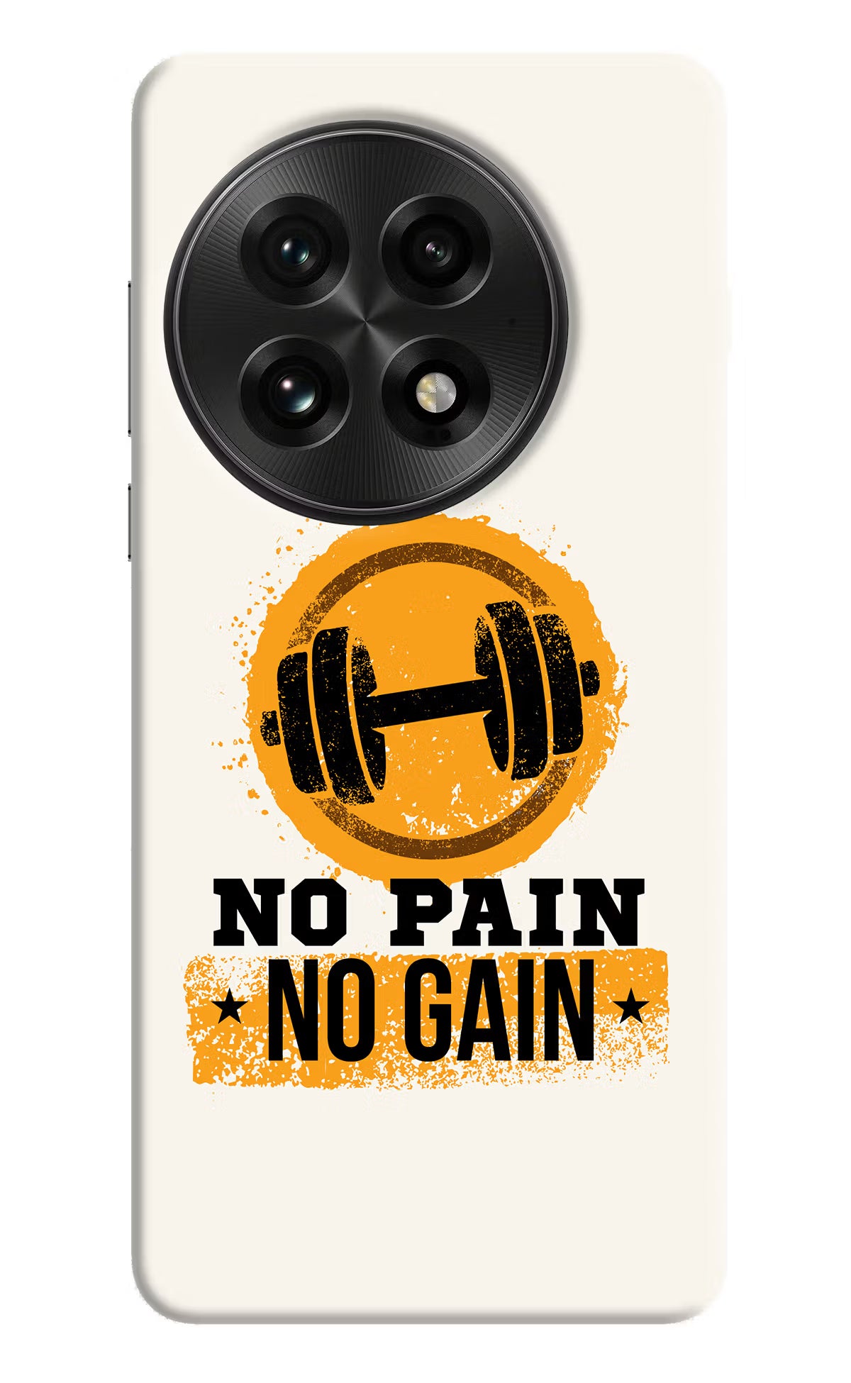 No Pain No Gain OnePlus 13 Hard Case Back Cover by Casekaro