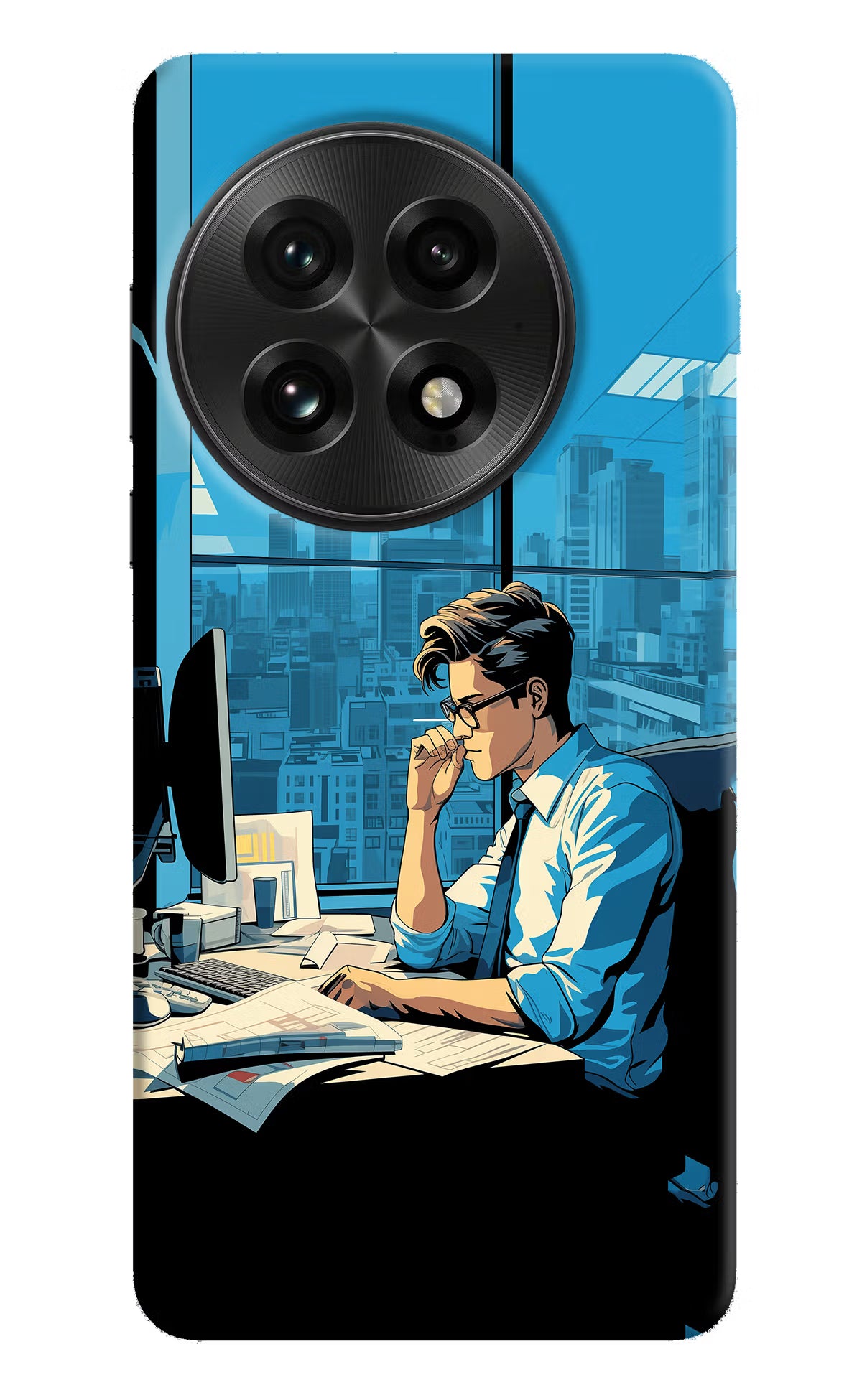 Focused Hustler (AI Generated) OnePlus 13 Hard Case Back Cover by Casekaro