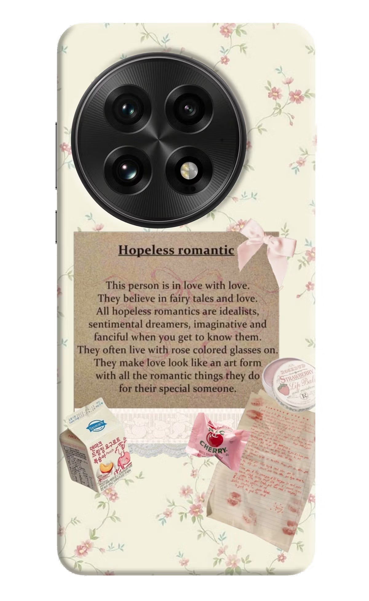 Hopeless Romantic OnePlus 13 Hard Case Back Cover by Casekaro