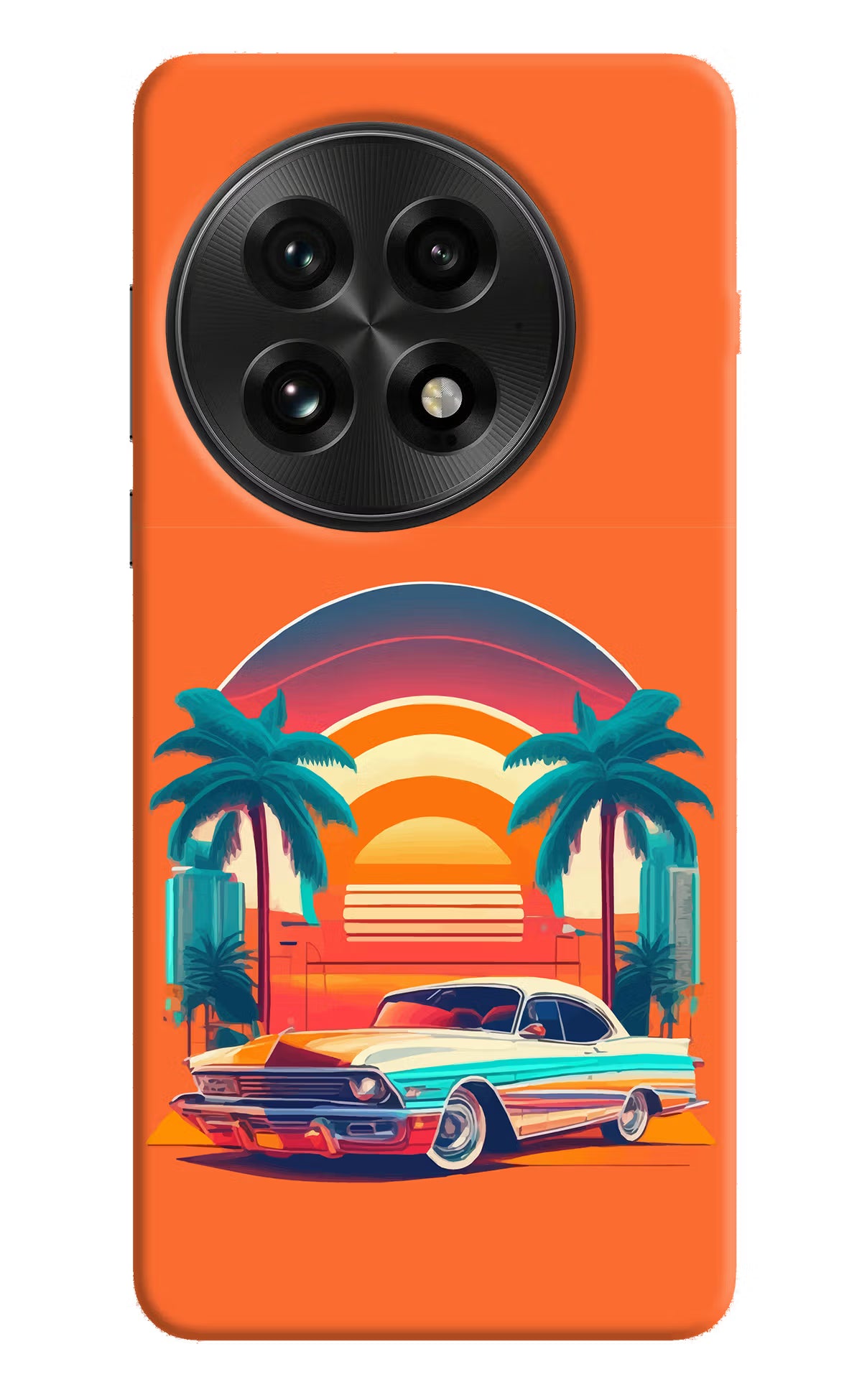 Palm Drive 80s OnePlus 13 Hard Case Back Cover by Casekaro