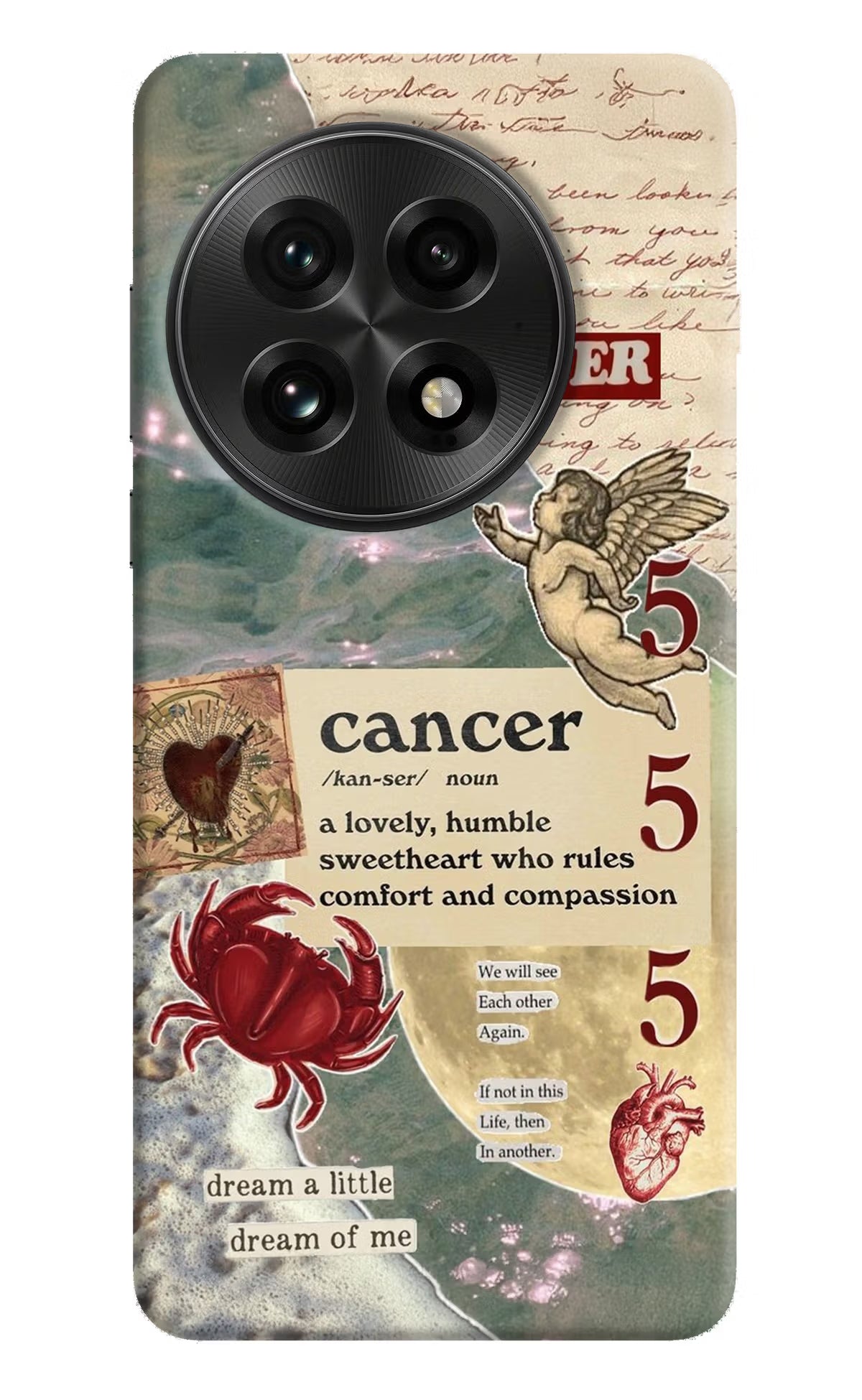 Cancer Zodiac OnePlus 13 Hard Case Back Cover by Casekaro