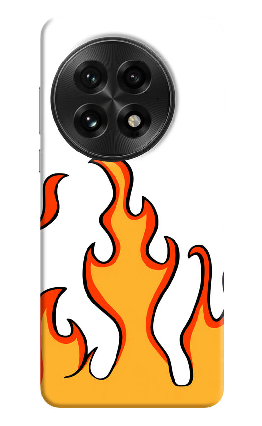 Fired Up – White OnePlus 13 Hard Case Back Cover by Casekaro