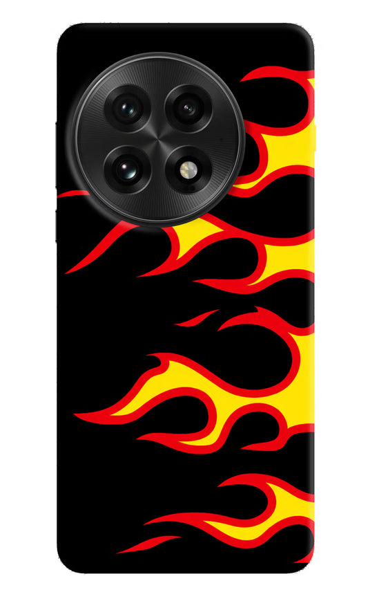 Side Sweep Flames OnePlus 13 Hard Case Back Cover by Casekaro