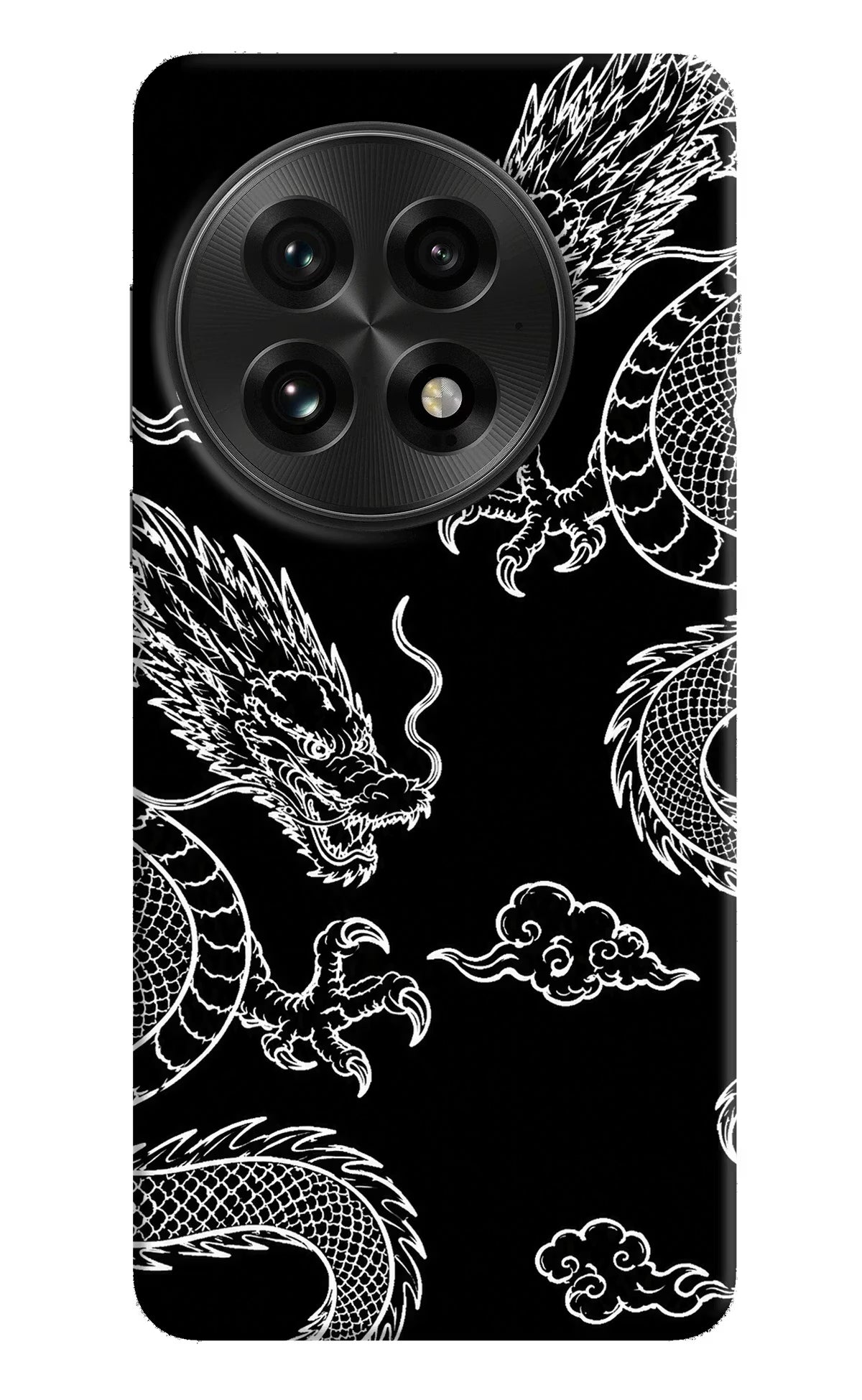 Twin Dragons OnePlus 13 Hard Case Back Cover by Casekaro