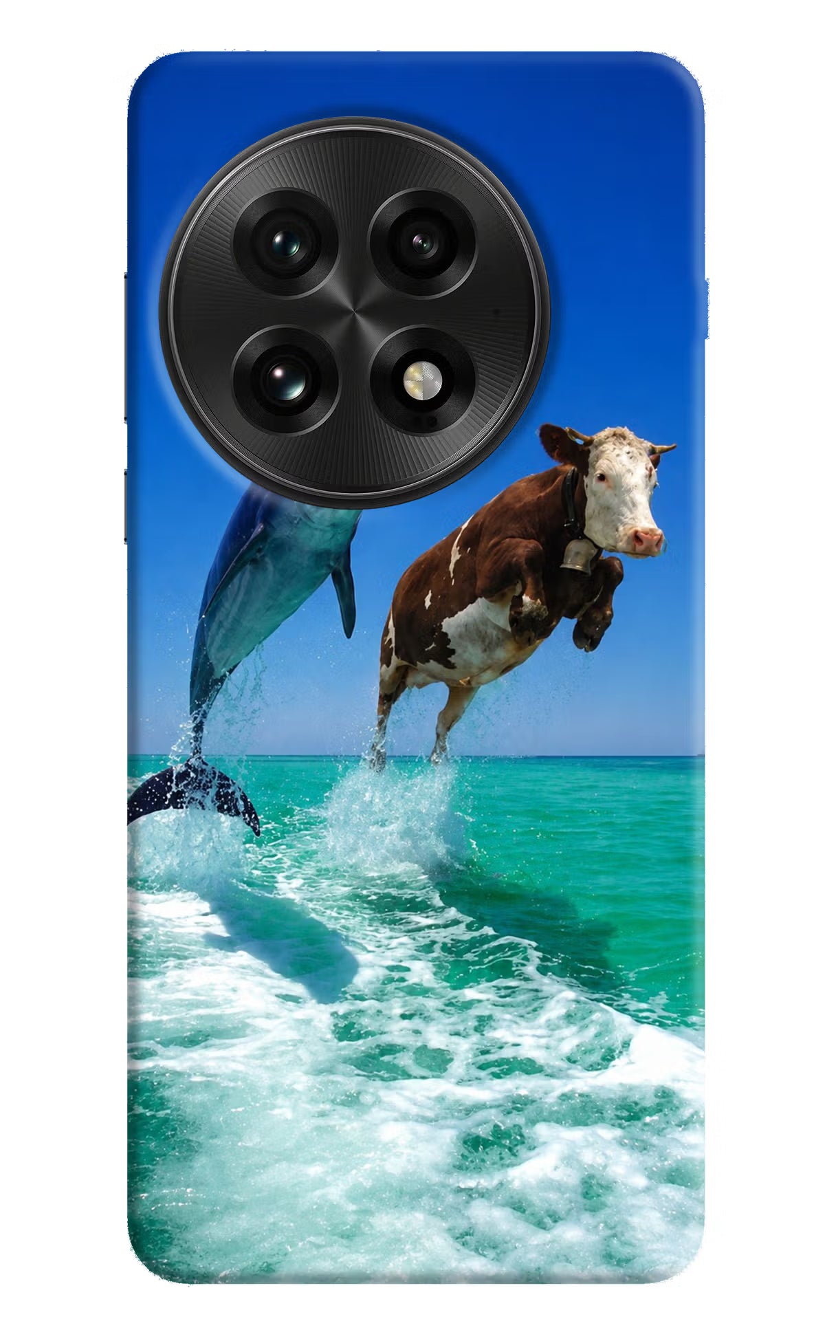 Dolphin vs Cow OnePlus 13 Back Cover