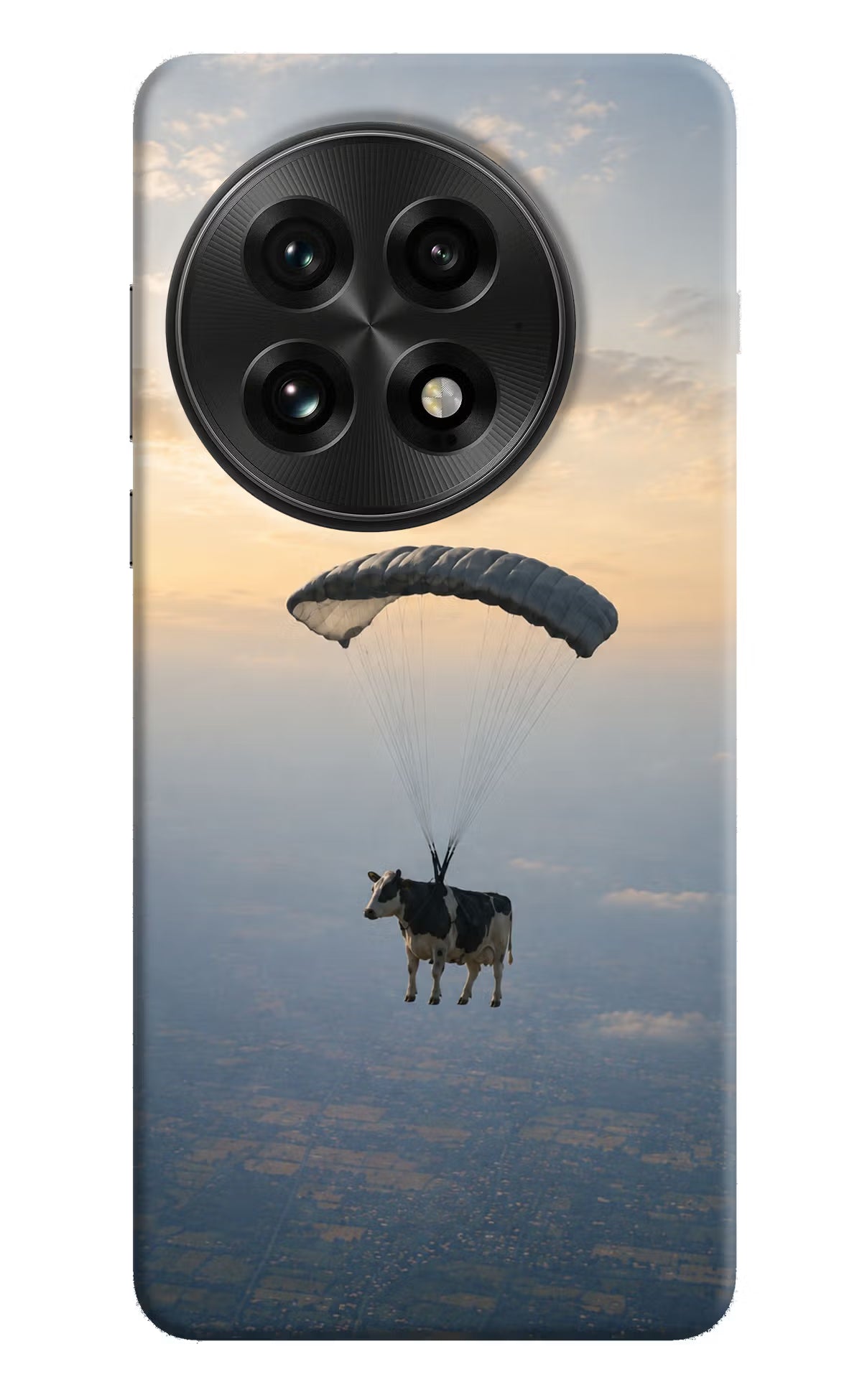 Skydiving Cow OnePlus 13 Back Cover