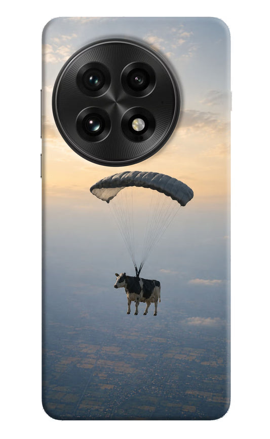 Skydiving Cow OnePlus 13 Hard Case Back Cover by Casekaro