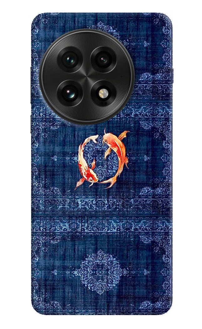Koi Blue OnePlus 13 Hard Case Back Cover by Casekaro