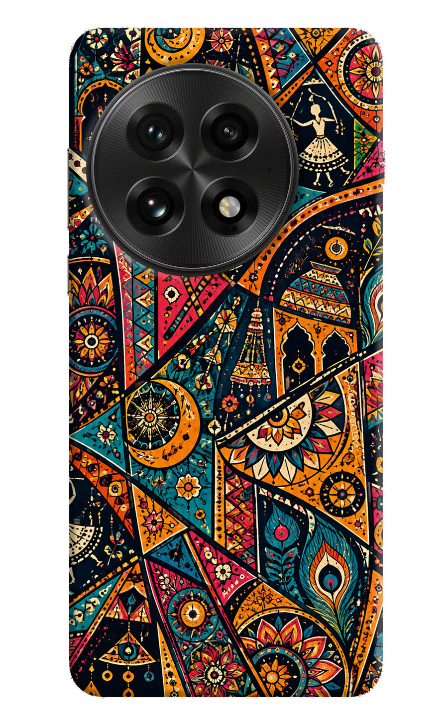 Folk Print OnePlus 13 Back Cover, Hard case