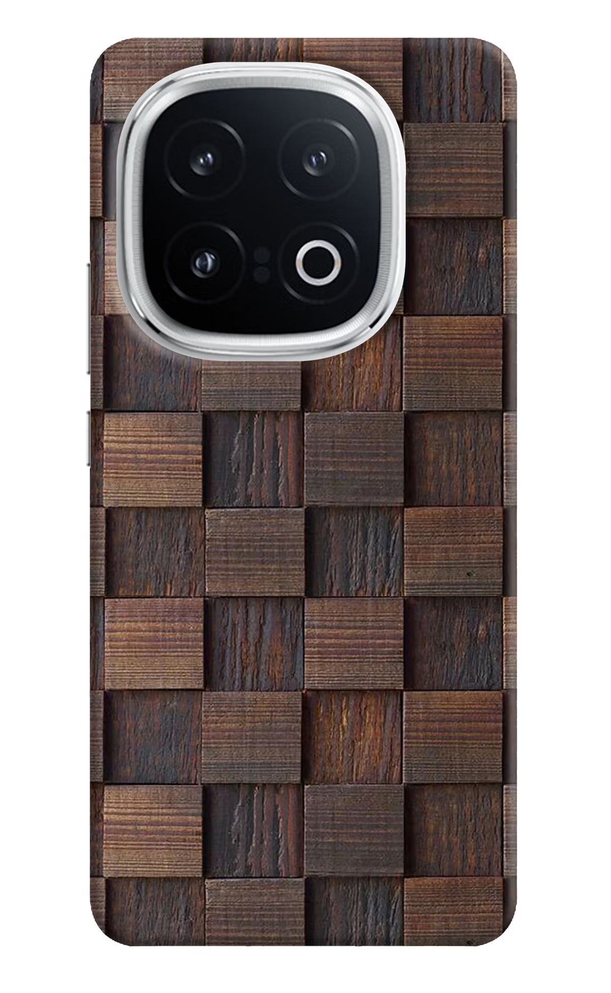 Wooden Cube Design iQOO 13 5G Hard Case Back Cover by Casekaro